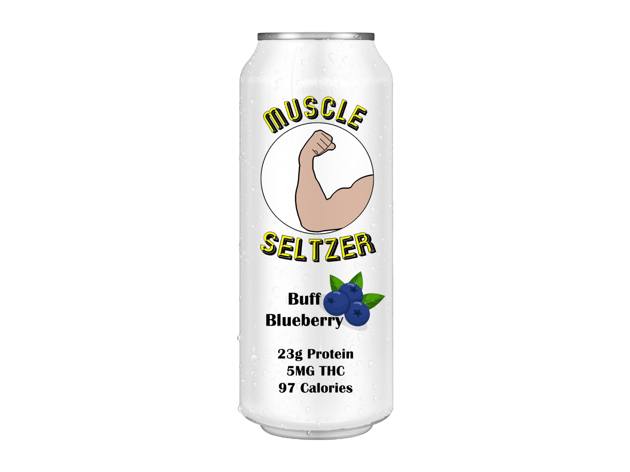 Preorder: 4-Pack of Muscle Seltzer - Buff Blueberry Flavor