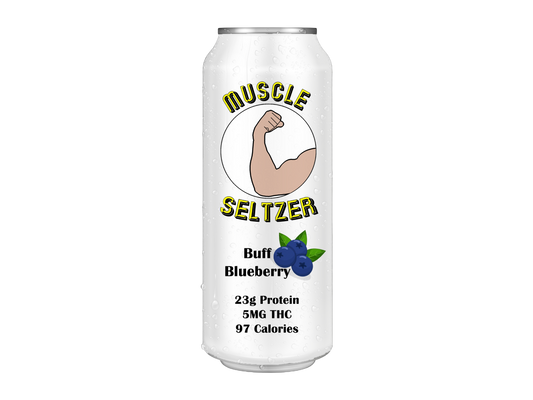 Preorder: Can of Muscle Seltzer - Buff Blueberry Flavor